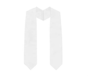 White Sublimation Blank Grad Stole